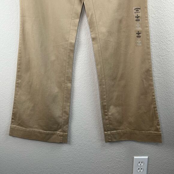 Canyon River Blues Mid-Rise Modern Fit Straight Wide Leg Pants Khaki Tan NWT 8 - Picture 7 of 12